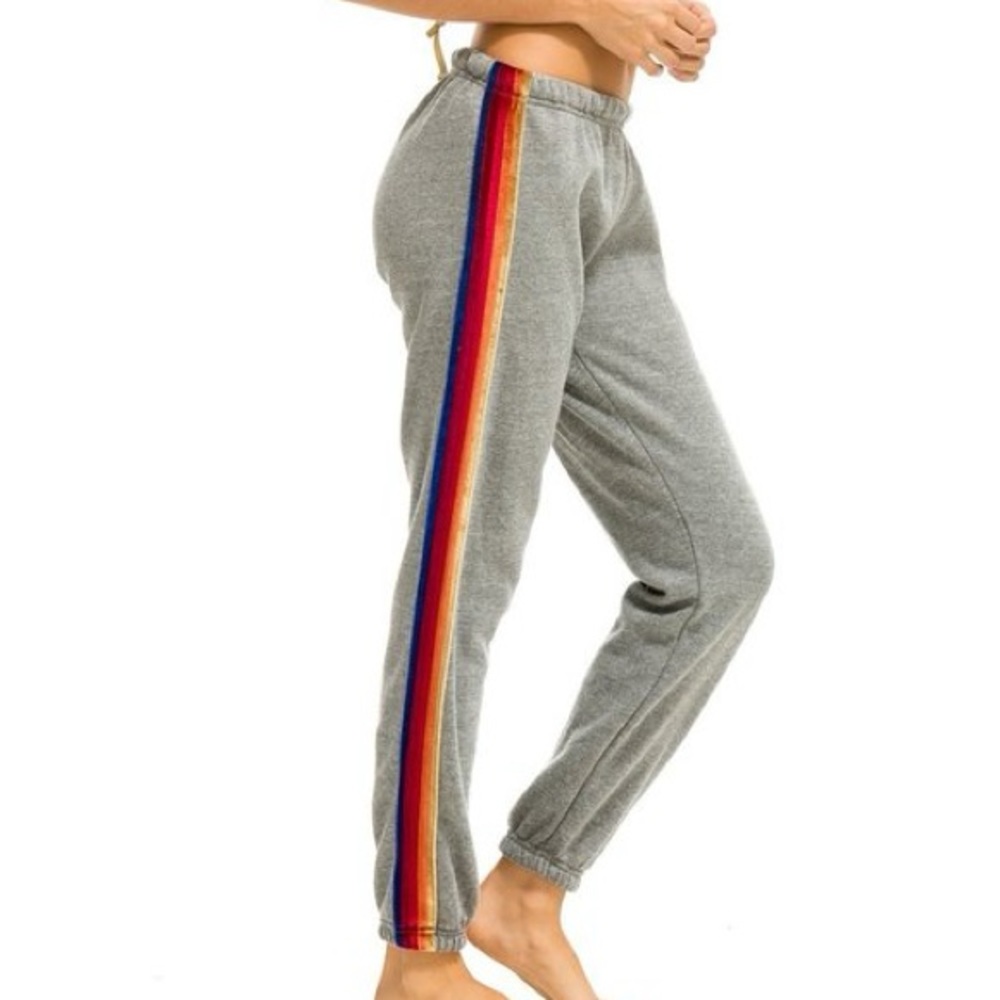 Aviator Nation Classic Velvet Stripe Sweatpants size medium